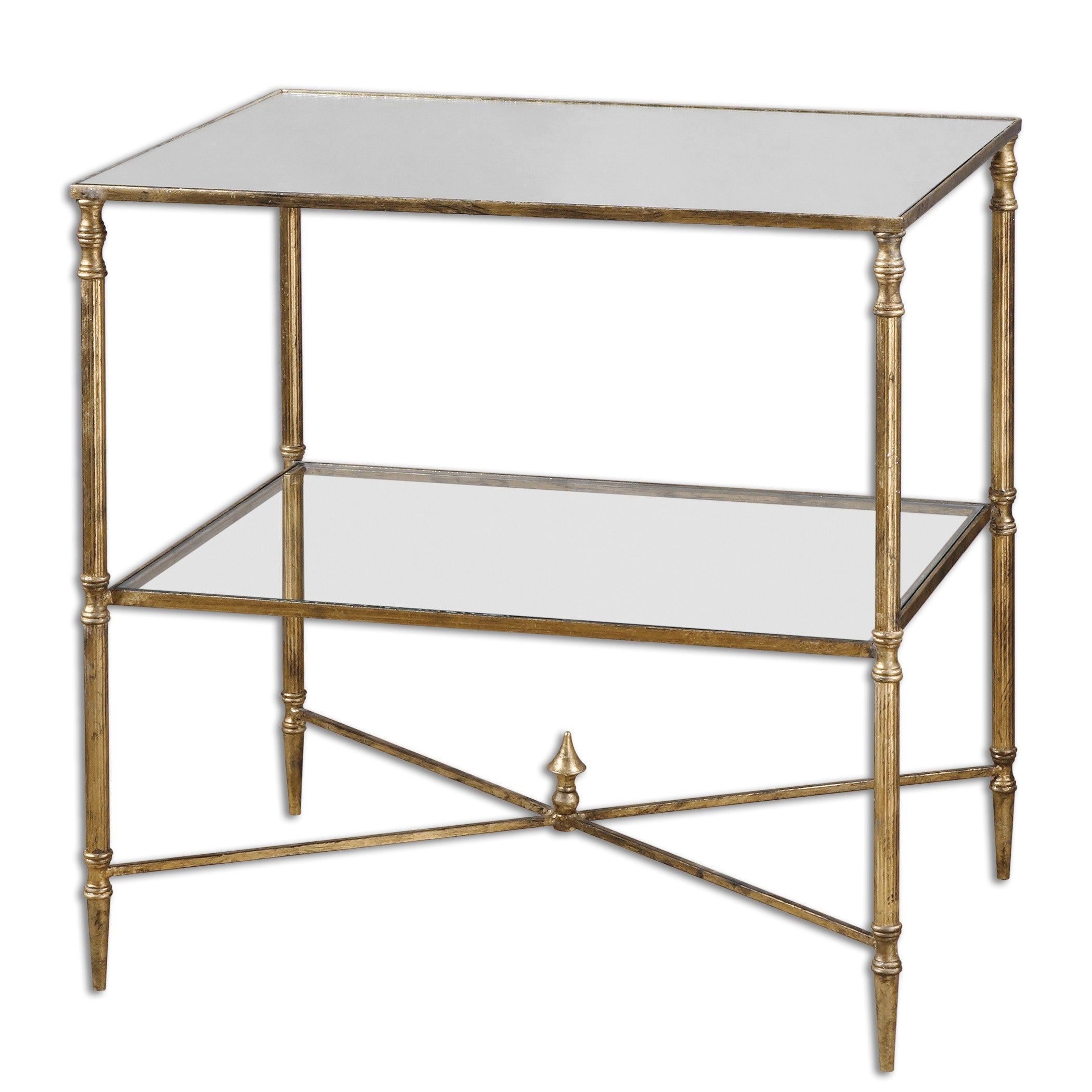 Henzler Mirrored Glass Lamp Table by Uttermost