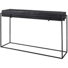 Telone Modern Black Console Table by Uttermost
