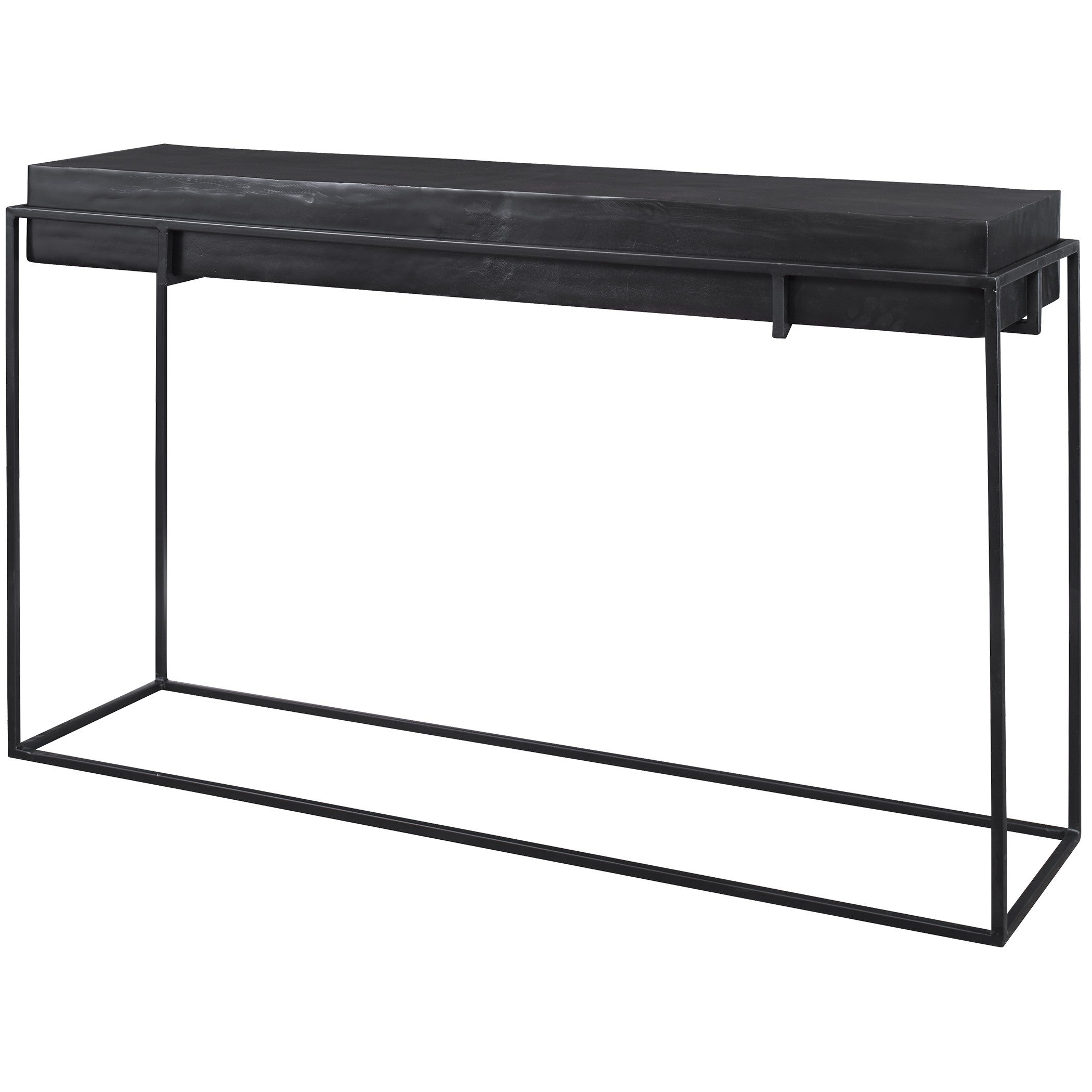 Telone Modern Black Console Table by Uttermost