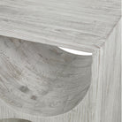 Hans White Side Table by Uttermost