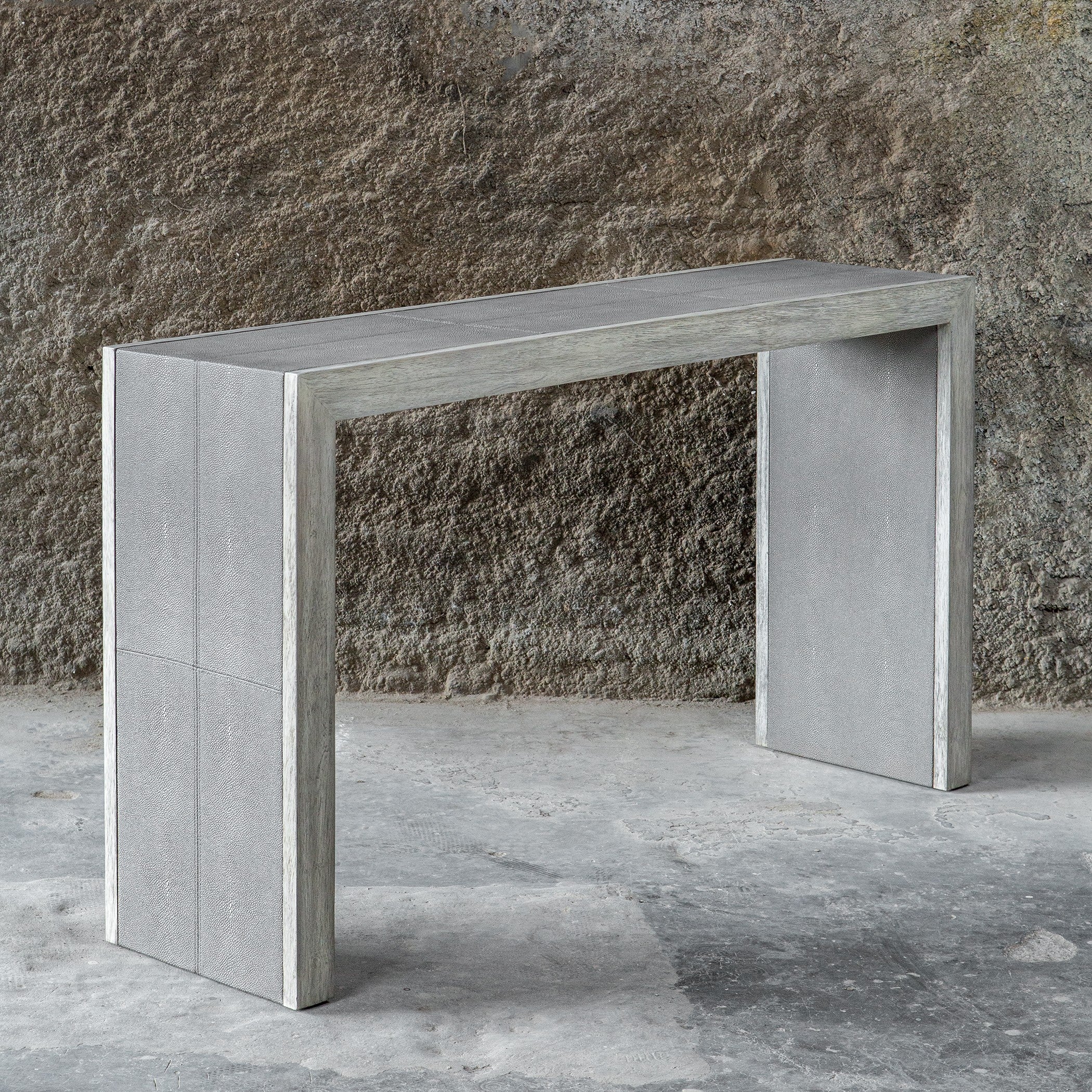 Aerina Aged Gray Console Table by Uttermost