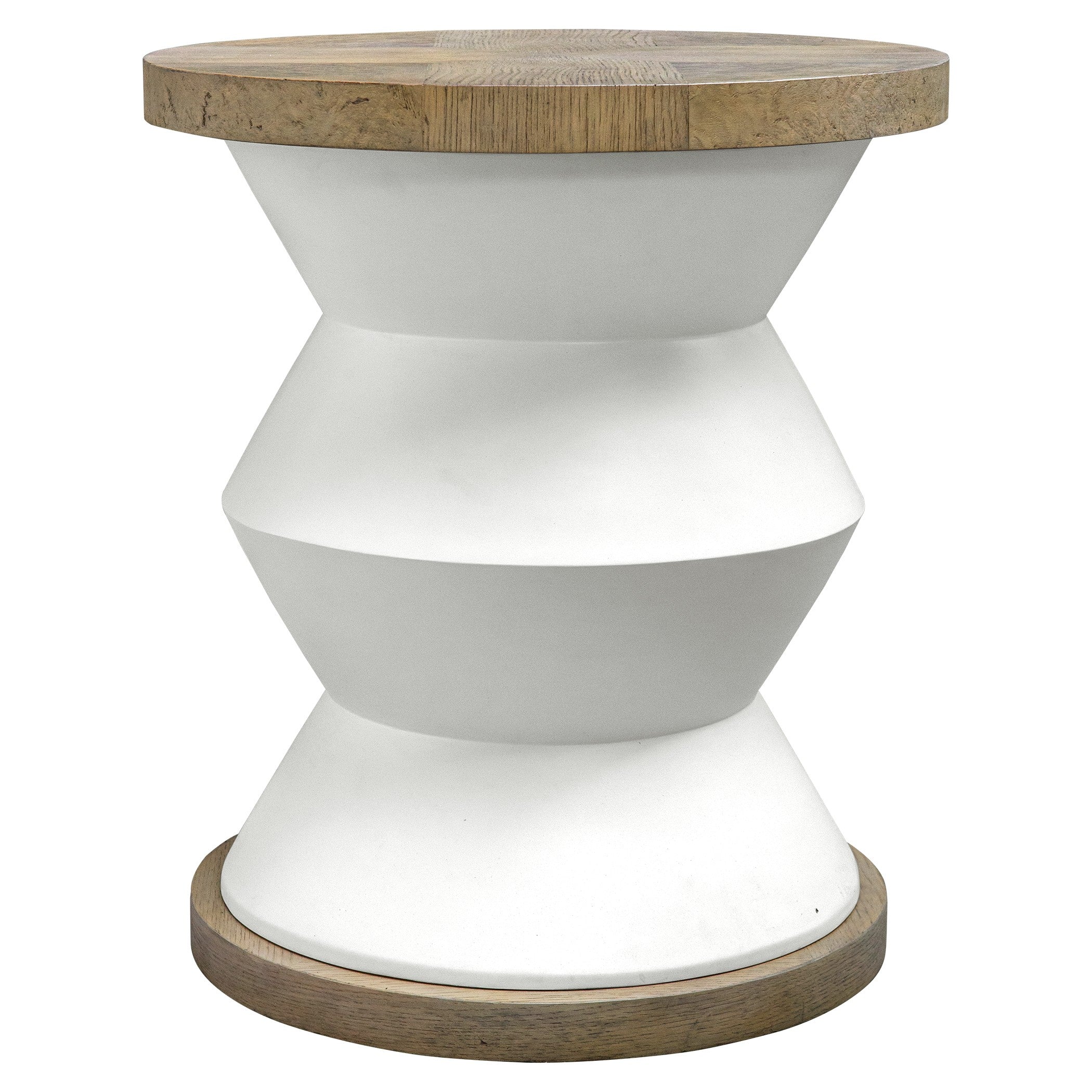 Spool Geometric Side Table by Uttermost