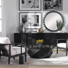 Volker Small Black Coffee Table by Uttermost