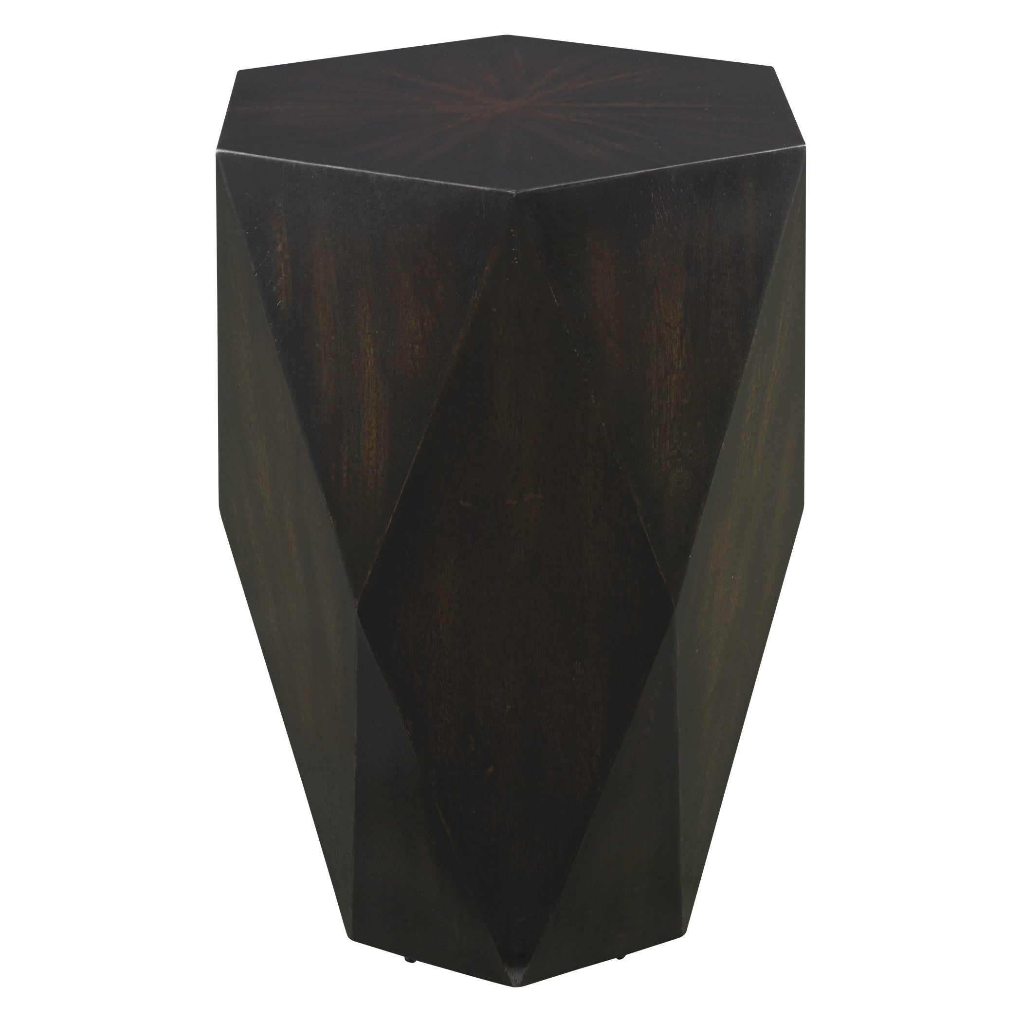 Volker Black Wooden Side Table by Uttermost