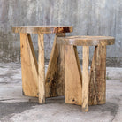 Nadette Natural Nesting Tables - Set of 2 by Uttermost