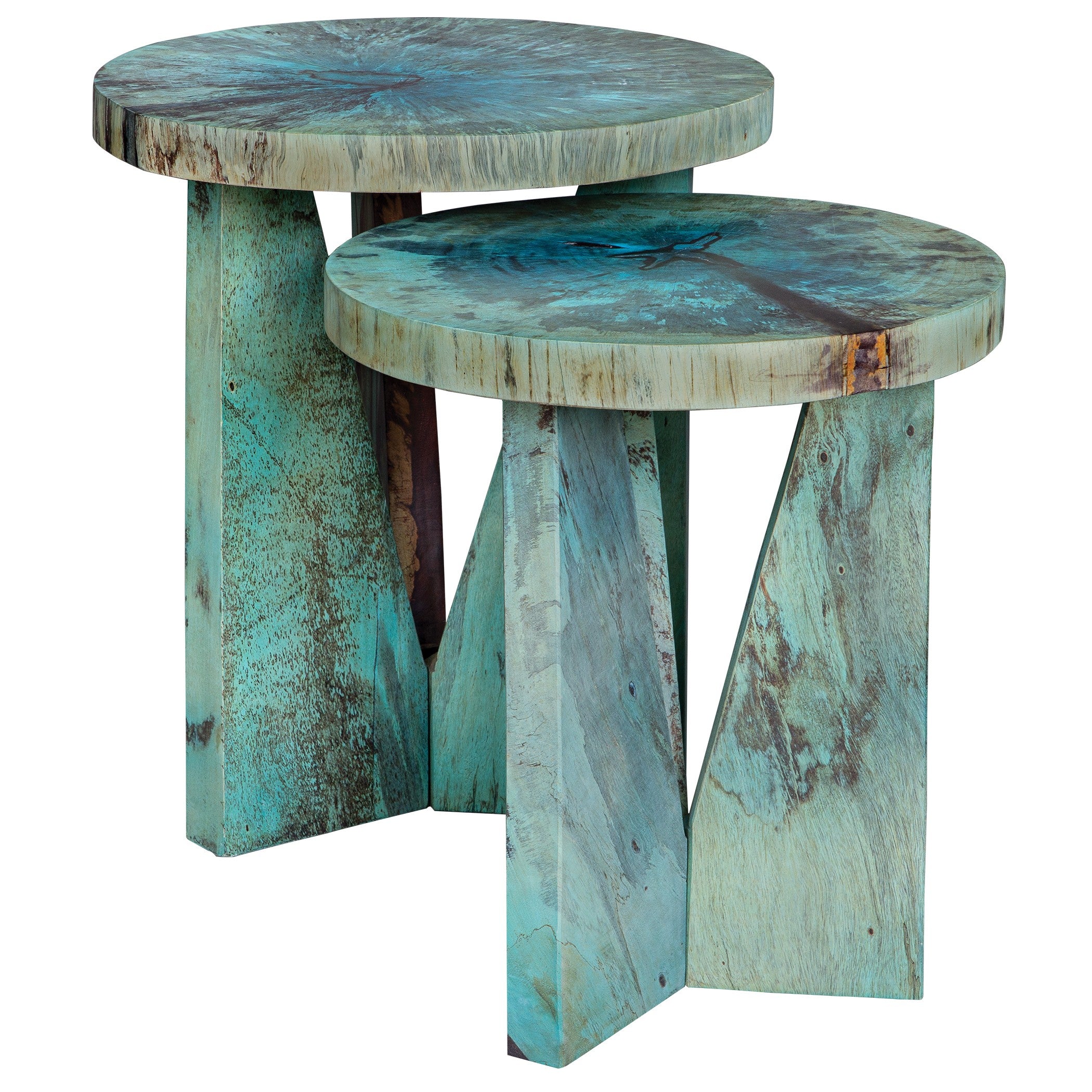 Nadette Blue Nesting Tables - Set of 2 by Uttermost