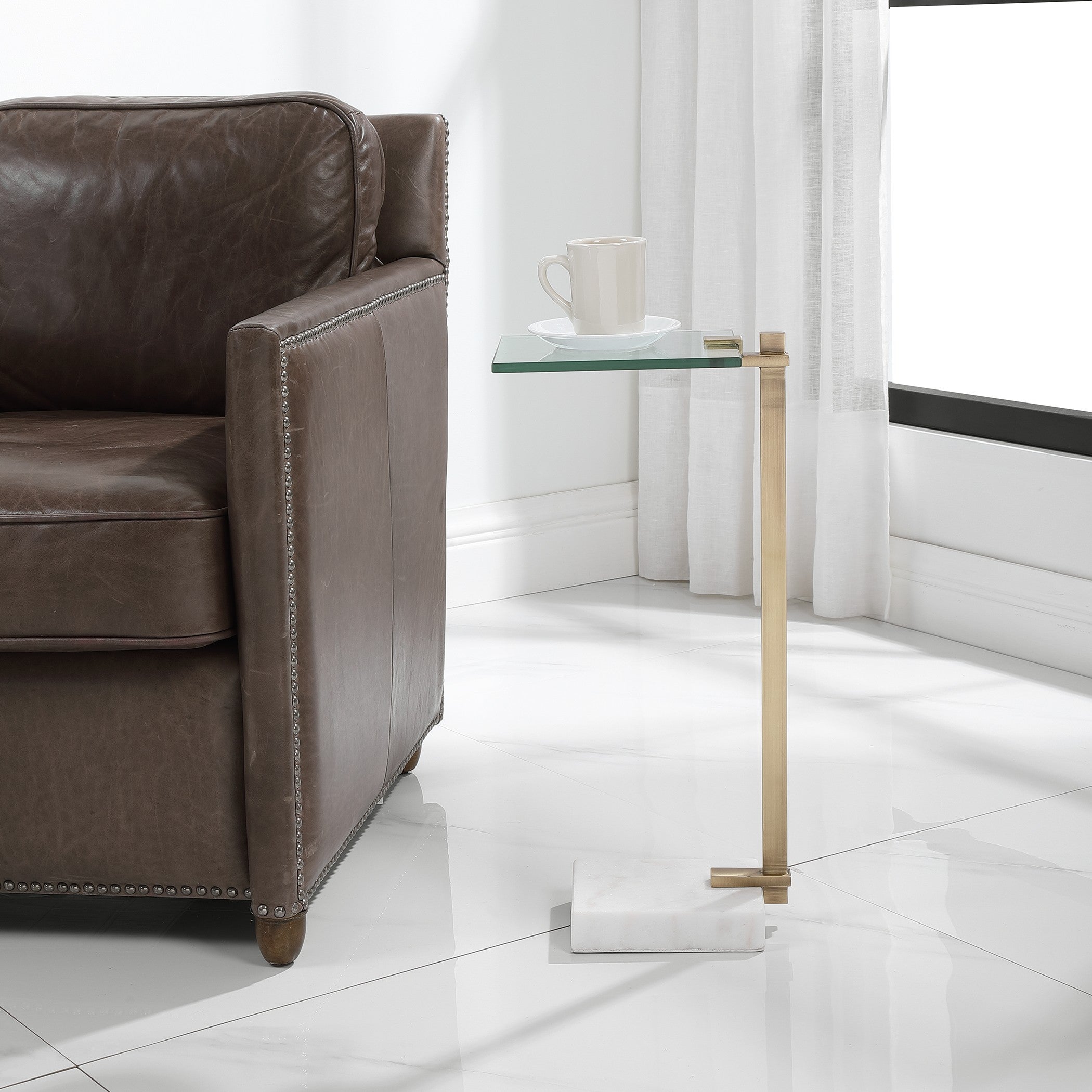 Butler Brass Accent Table by Uttermost