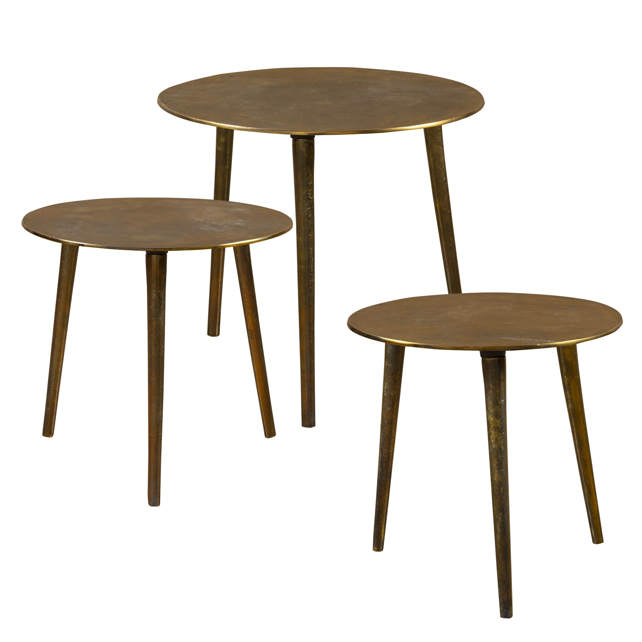Kasai Gold Coffee Tables - Set of 3 by Uttermost