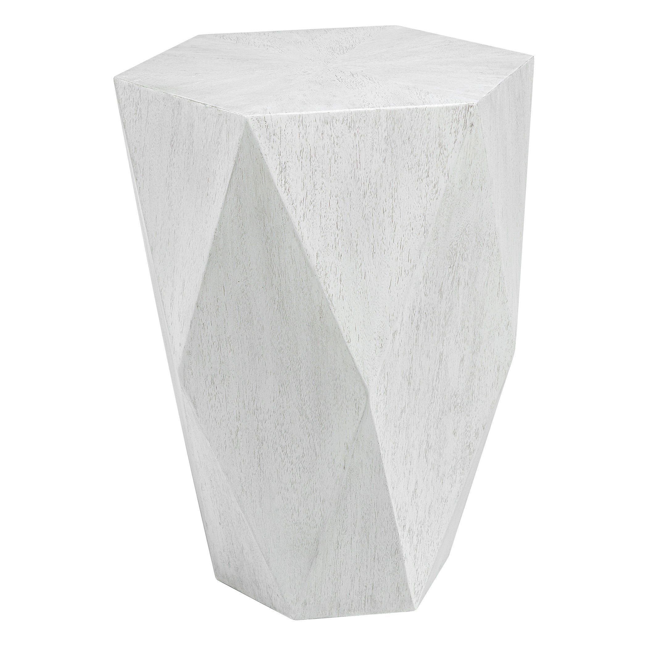 Volker White Side Table by Uttermost