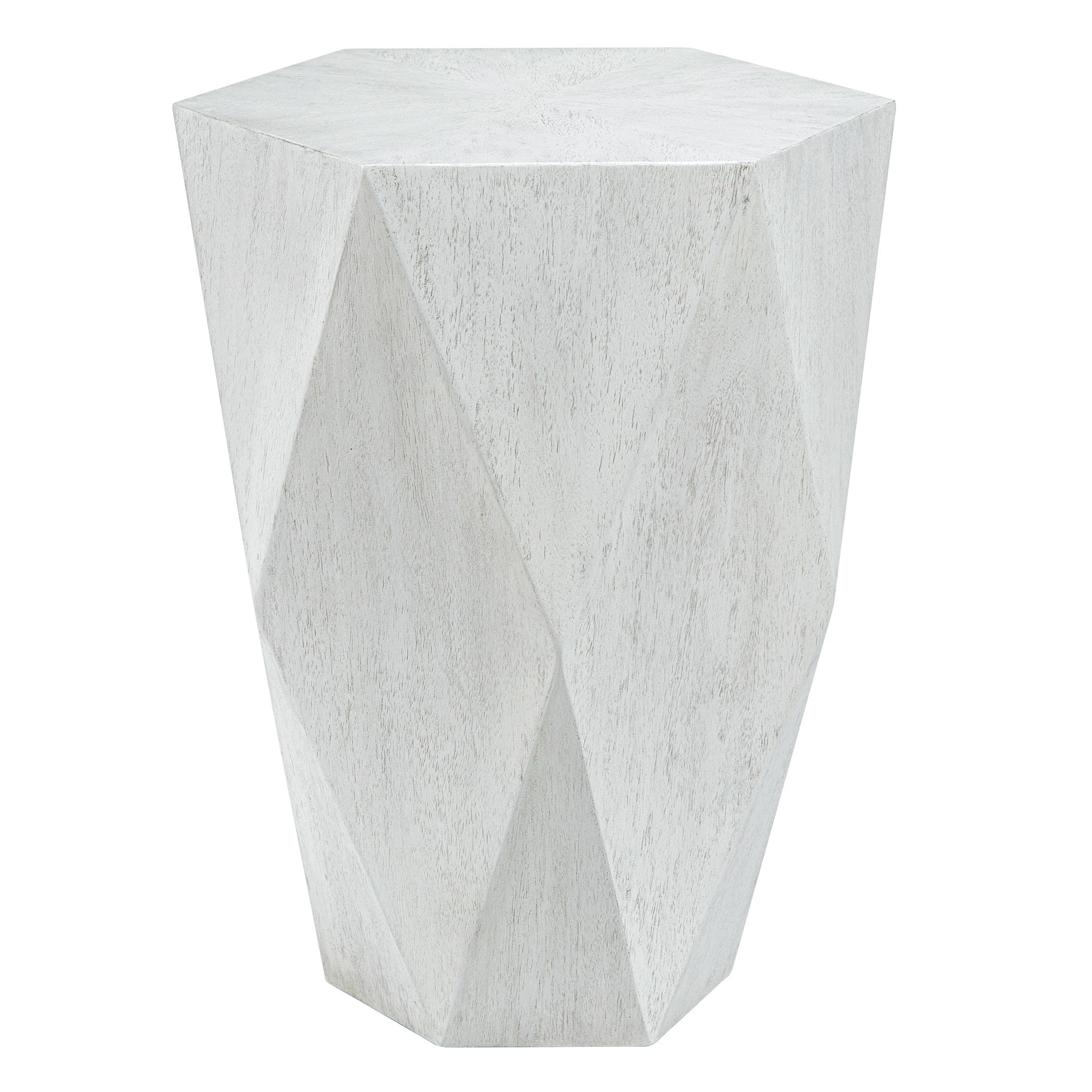 Volker White Side Table by Uttermost