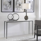 Nightfall White Marble Console Table by Uttermost