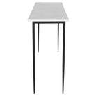 Nightfall White Marble Console Table by Uttermost