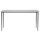 Nightfall White Marble Console Table by Uttermost
