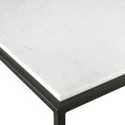Vola Modern White Marble Coffee Table by Uttermost