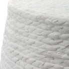 Resort White Accent Stool by Uttermost