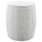 Resort White Accent Stool by Uttermost