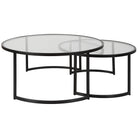 Rhea Black Nesting Coffee Tables - Set of 2 by Uttermost