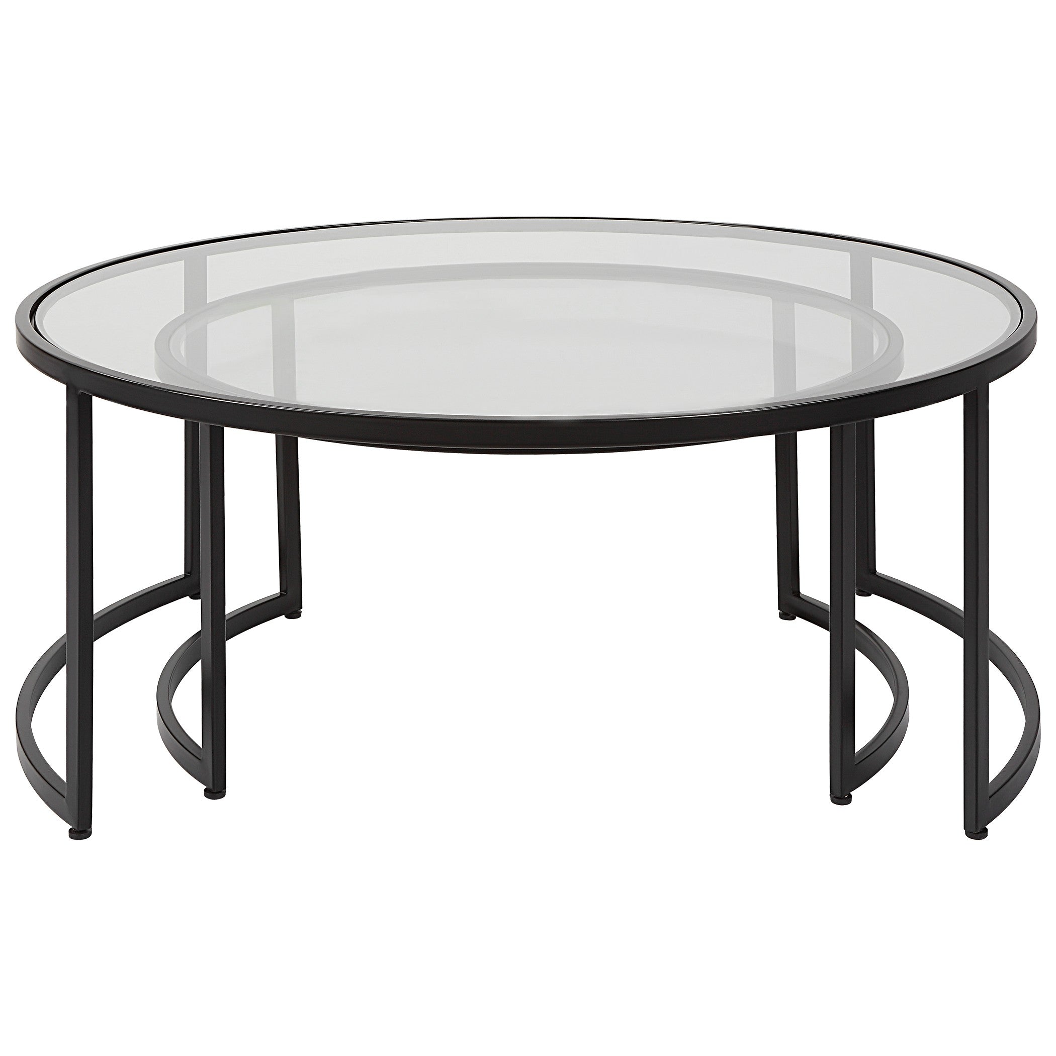 Rhea Black Nesting Coffee Tables - Set of 2 by Uttermost