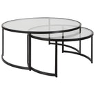 Rhea Black Nesting Coffee Tables - Set of 2 by Uttermost