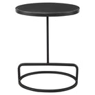 Jessenia Black Marble Accent Table by Uttermost