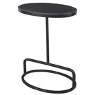 Jessenia Black Marble Accent Table by Uttermost