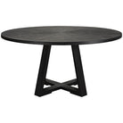 Gidran Round Black Dining Table by Uttermost