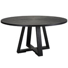 Gidran Round Black Dining Table by Uttermost
