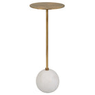 Gimlet White Drink Table by Uttermost