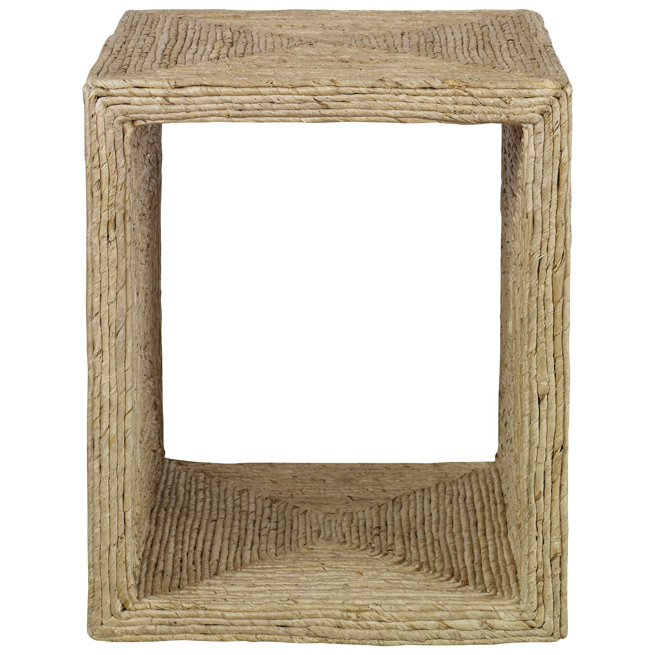 Rora Coastal Woven Side Table by Uttermost