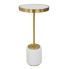 Laurier White Drink Table by Uttermost