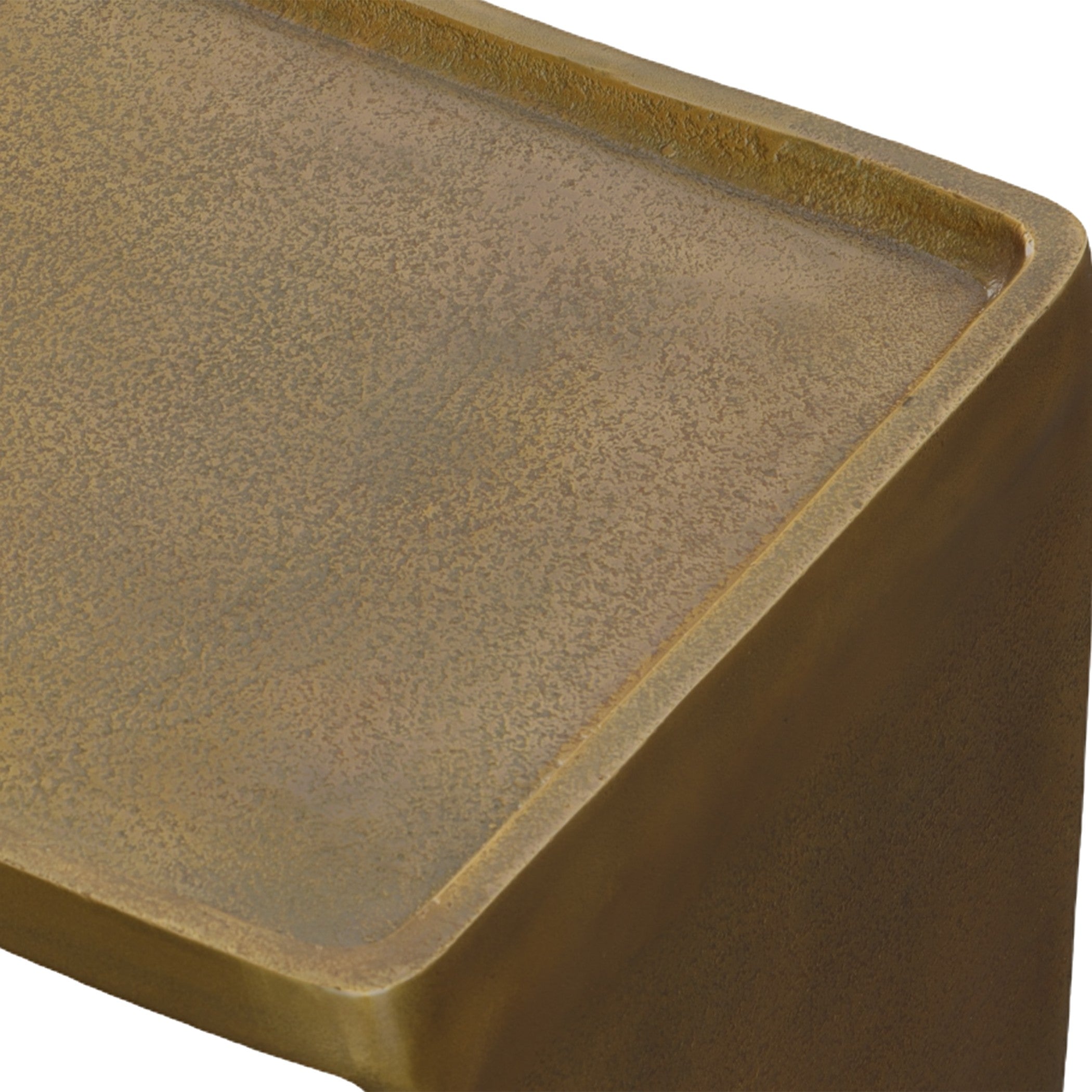 Derwent Antique Brass Side Table by Uttermost