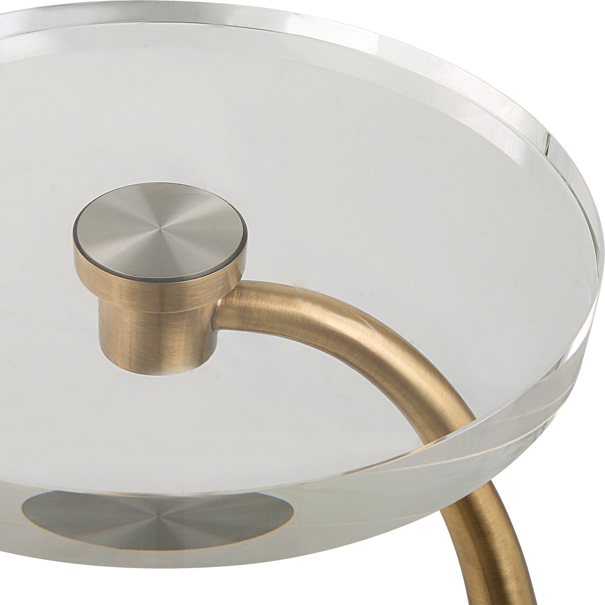 Waveney Brass Drink Table by Uttermost