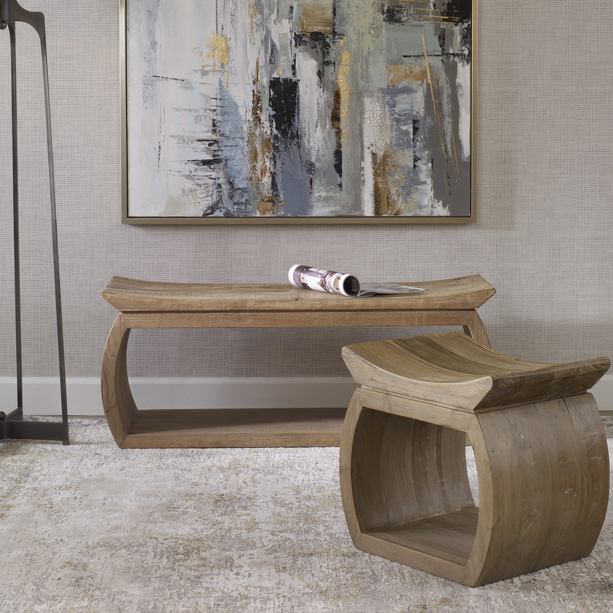 Connor Reclaimed Wood Bench by Uttermost