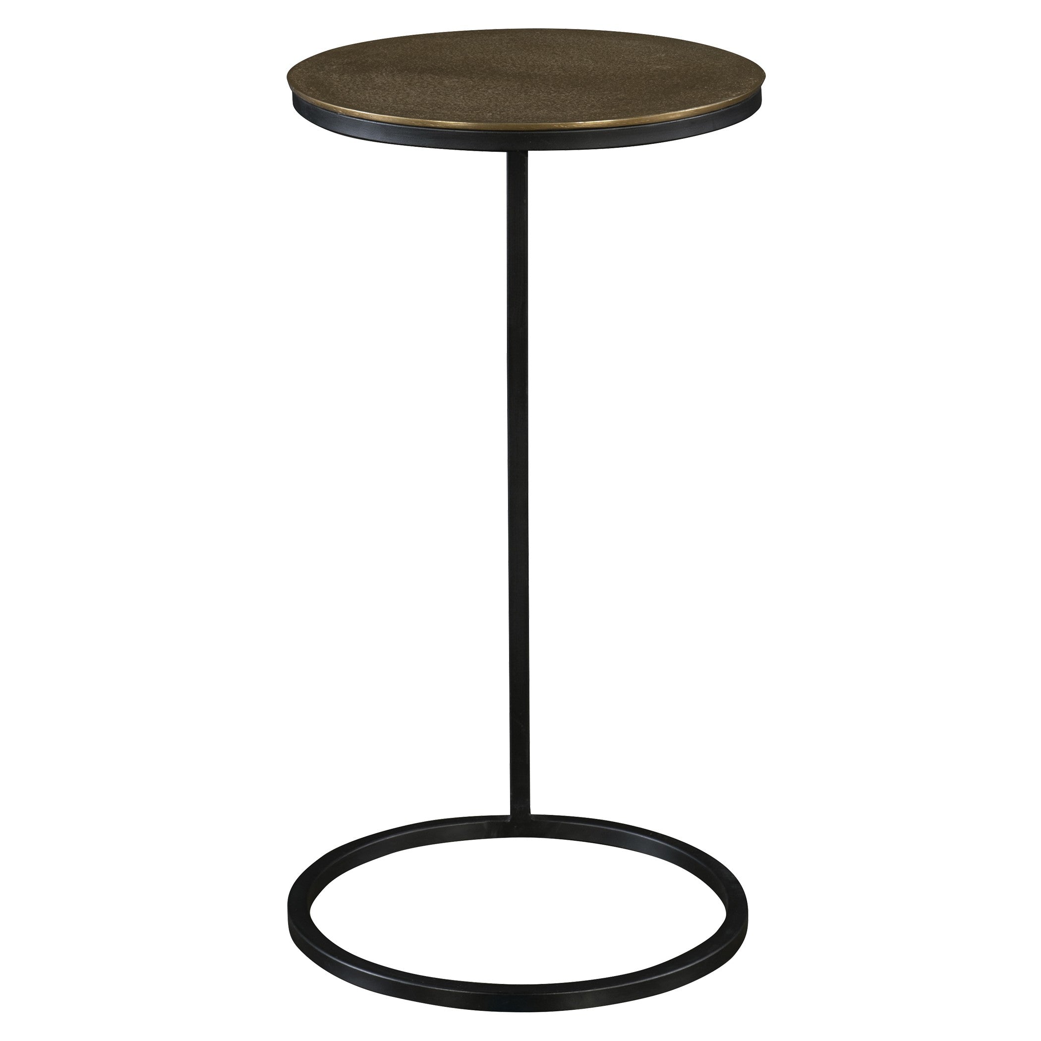Brunei Gold Accent/Drink Table by Uttermost