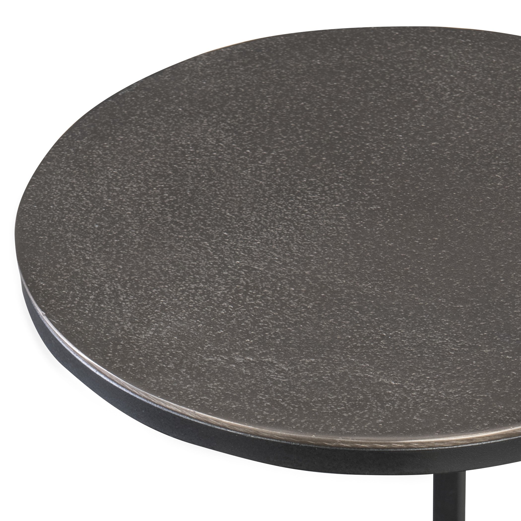 Brunei Nickel Accent/Drink Table by Uttermost