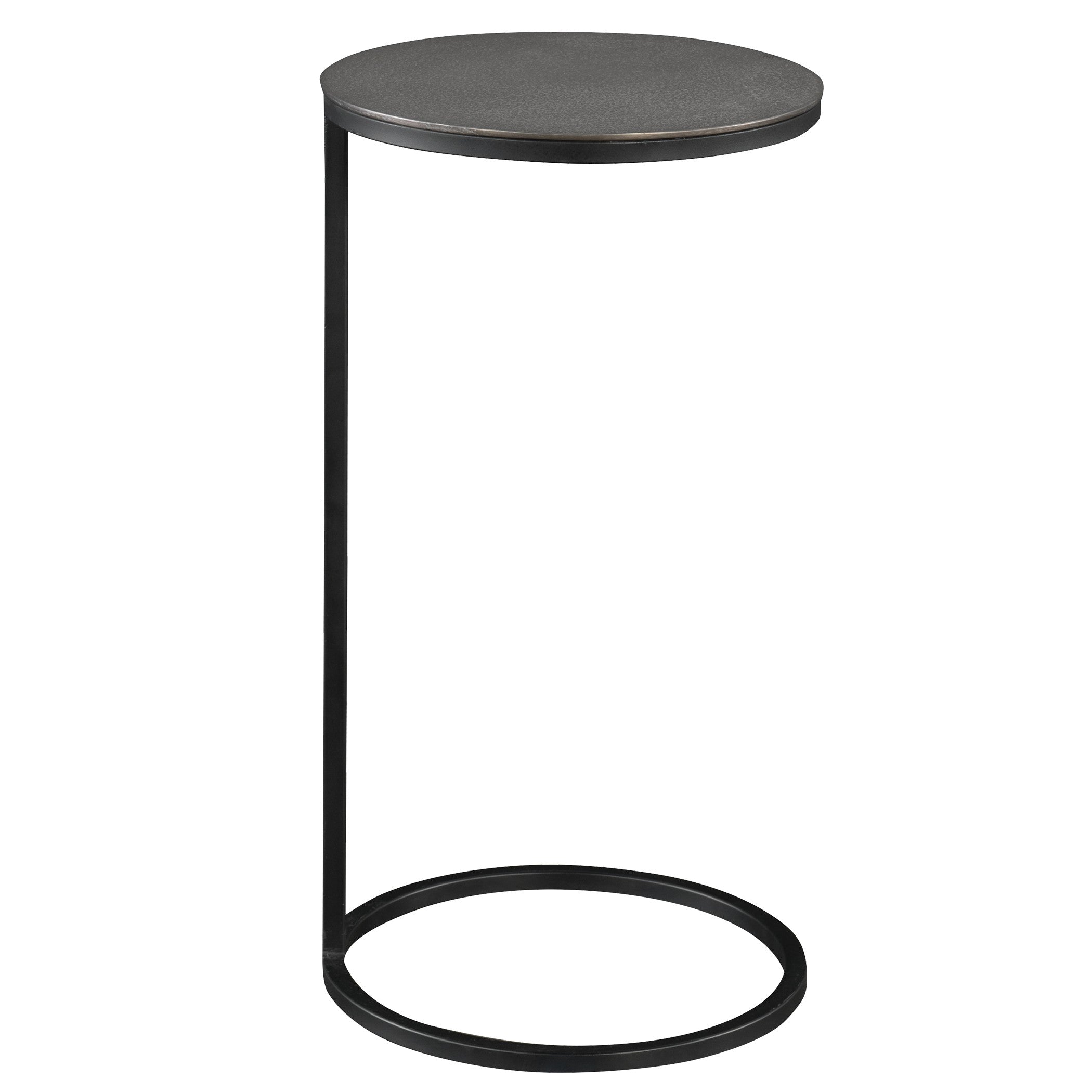 Brunei Nickel Accent/Drink Table by Uttermost