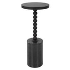 Bead Black Marble Drink Table by Uttermost