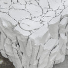 Teak Root White Bunching Cube by Uttermost