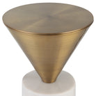 Top Hat Brass Drink Table by Uttermost