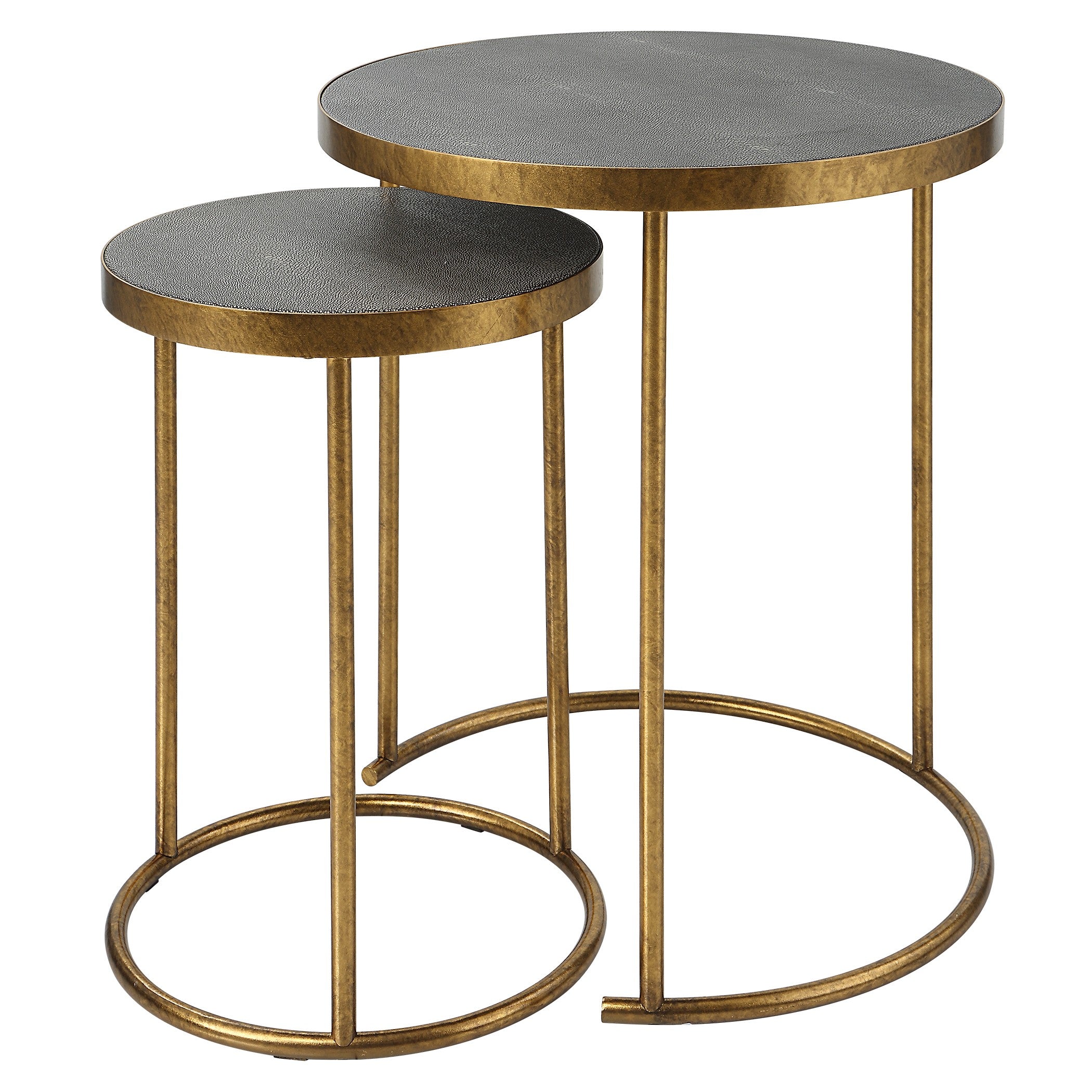 Aragon Brass Nesting Tables - Set of 2 by Uttermost