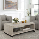 Bosk White Washed Coffee Table by Uttermost
