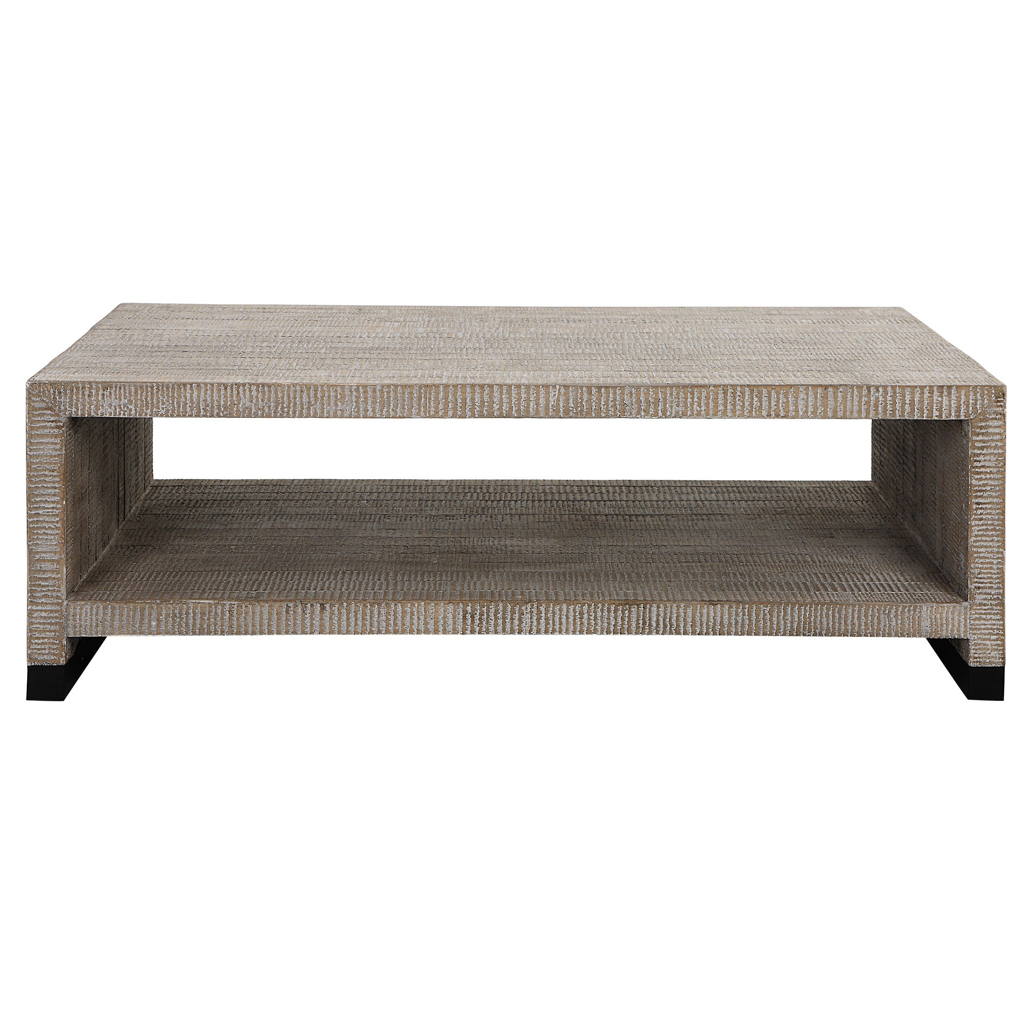Bosk White Washed Coffee Table by Uttermost
