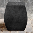 Grove Black Wooden Accent Stool by Uttermost