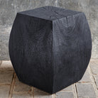 Grove Black Wooden Accent Stool by Uttermost