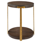 Palisade Round Wood Side Table by Uttermost