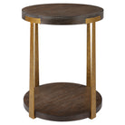 Palisade Round Wood Side Table by Uttermost