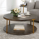 Palisade Round Wood Coffee Table by Uttermost