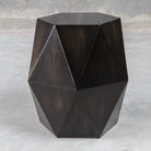 Volker Black Geometric Accent Table by Uttermost