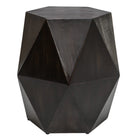 Volker Black Geometric Accent Table by Uttermost
