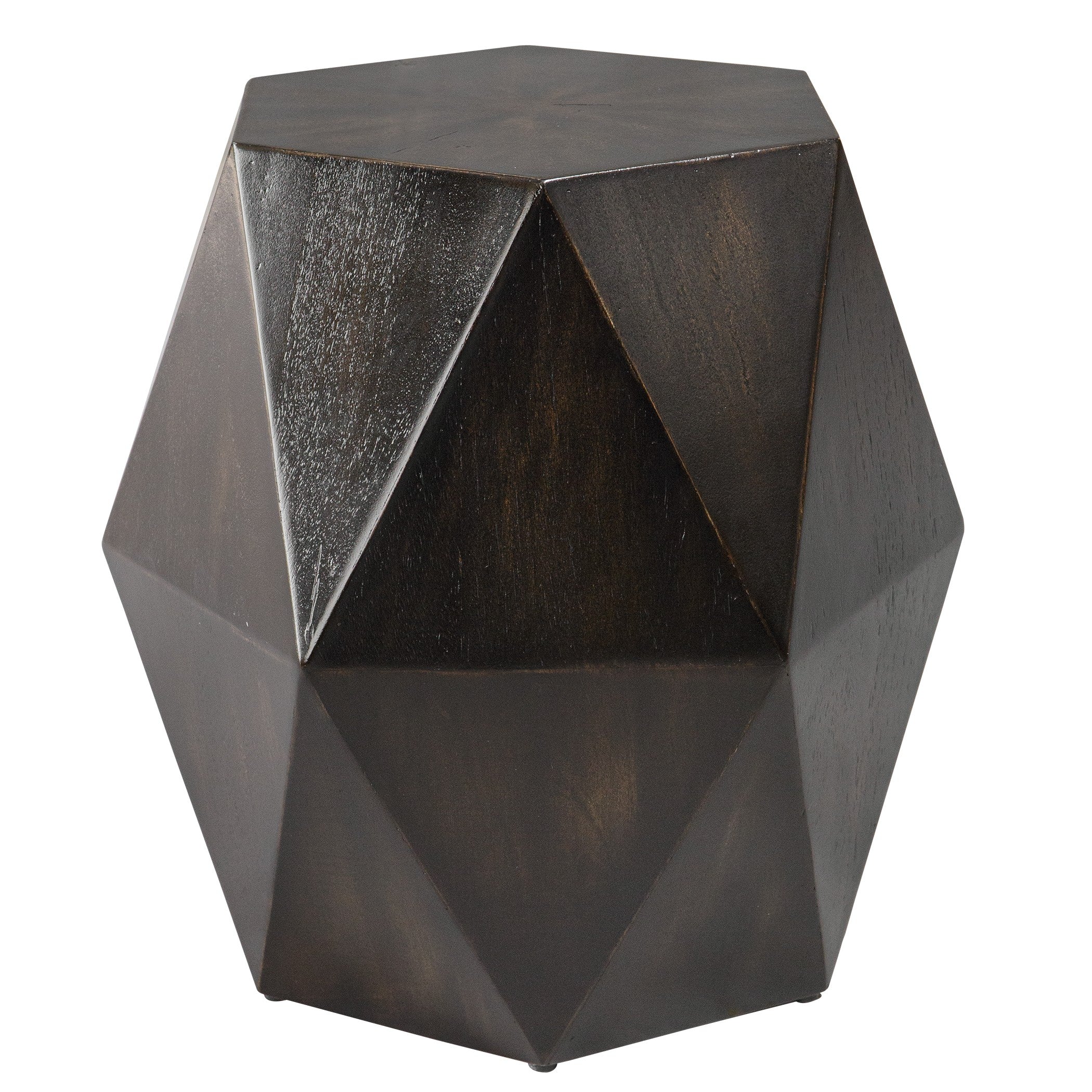Volker Black Geometric Accent Table by Uttermost